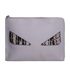 Eyes Clutch, &pound;180, Handbags, White, Leather, Front view